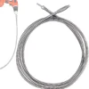 6.5 FT Drill Drain Snake,Sink Unclogging Tool That Can Be Connected To An Electric Drill,Hair Catcher Drain Snake,Drain Auger Drill Attachment,Drill Snake For Plumbing