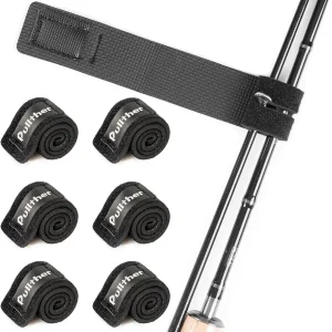 6PCS Pullther Fishing Rod Straps - Ties & Wrap for Casting Rods