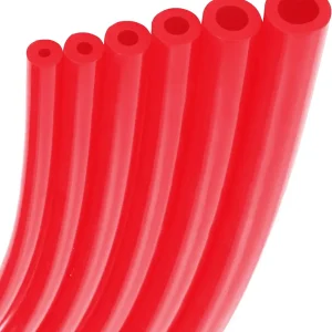 6PCS Vacuum Hose,Rubber Hose,1/8" 5/32" 3/16" 1/4" 5/16" 3/8" Silicone Tubing,Car Accessories Vacuum Hose Automotive,Engine Vacuum Silicone Hose Line Vacuum Line for Air and Water?Red?