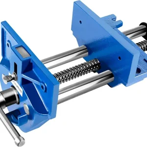 7 Inch Woodworking Vise, Heavy-Duty Cast Iron Wood Working Vise Quick Release Lever for Workshop and Home Use