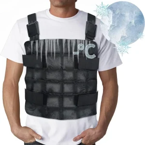 72-Cell Ice Cooling Vest for Men & Women, Reusable Cold Vest with Adjustable Straps, Hot Weather Gear for Outdoor Work, Cycling, Gardening, Fishing
