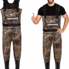 8 Fans Hunting Waders with 1000G Insulation Rubber Boots, Neoprene Chest Wader, Waterproof Bootfoot Waders for Men & Women