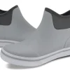 8 Fans Mens Deck Boots, Waterproof Rubber Rain Boots, Anti-slip Fishing Booties, Short Ankle Shoes for Boating, Outdoor, Size 7-14