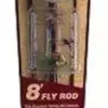 8' Fly Kit Rod and Reel Combo, 3-Piece Graphite Rod, Size 44322 Reel, Lightweight and Corrosion-Resistant, Right/Left Handle Position