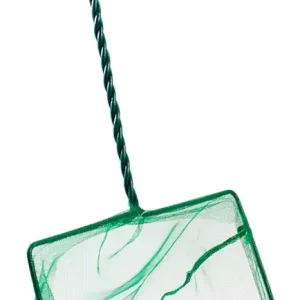8 Inch Aquarium Fish Net, Wastes Skimming Cleaning Tool with Firm Handle for Fish Tanks Small Ponds