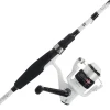 Abu Garcia 6� Ike Dude Youth Fishing Rod and Reel Spinning Combo, 2-Piece Rod, Size 30 Reel, Right/Left Handle Position,White