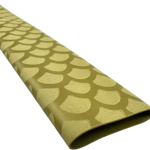Accering Fishscale Pattern Heat Shrink Tubing for Fishing Rod Fly Rod Cork Grip (?40mm, L3.3ft, Brown Gold)