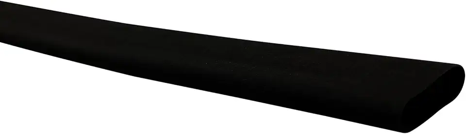 Accering Frosted Pattern Heat Shrink Tube Non Slip Fishing Pole Wrap for Fly Rod (?20mm, L3.28 ft, Black)