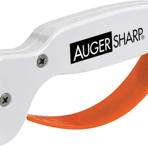 AccuSharp AugerSharp & Ice Auger Tool Sharpener, Diamond-Honed Tungsten Carbide Blade, Quickly Sharpens, Restores, Repairs & Hones Dull Ice Fishing Tool Blades