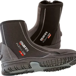 Adult Flexa DS 5mm Neoprene Scuba Diving Boots for Men & Women - DS Drainage System, Rubber Sole & Side Zip