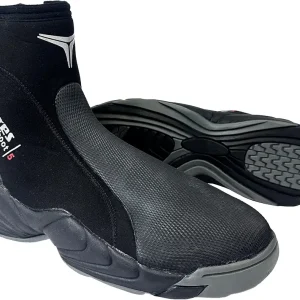 Adult Trilastic 5mm Neoprene Scuba Diving Boots for Men & Women - Reinforced Toe & Heel, Rubber Sole & Side Zip