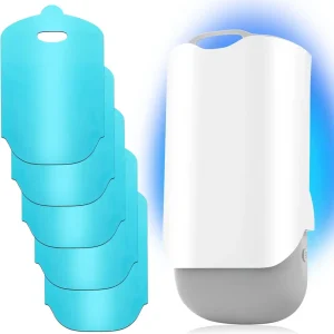 AICase Flying Insect Trap for Indoors,Plug-in Fly Bug Zapper,UVA Light Captures Fruit Flies, Fly, Gnats and Houseflies,Mosquitoes,Moth,Flying Insects,(1 Plug-in Bases+1 Cartridge+5 Refills)-White
