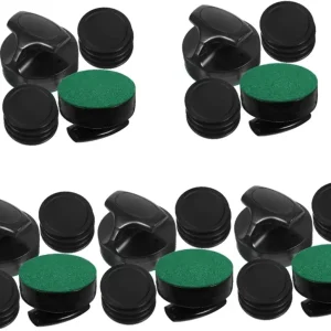 Air Hockey Paddles 5 Sets Hockey Putter Hockey Paddles Ice Hockey Strikers and Puck Reusable Ice Pucks Roller Hockey Pucks Table Ice Hockey Pusher Hockey Pucks Kit Hockey Supplies Black Abs