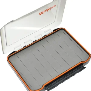 Alichino Fly Box for Fly Files Ice Jig Box Two Sided Waterproof Fly Fishing Box for Nymphs and Streamers (Grey Foam Insert C, Extra Large? 11.8 * 8.4 * 2.2Inch)