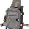 Allen Company Cedar Creek Fly Fishing Sling Pack - Fits up to 4 Tackle/Fly Boxes and Other Accessories - Gray and Lime/Olive