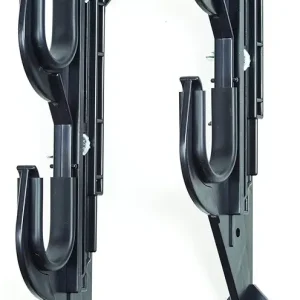 Allen Company Molded Truck Gun Rack for Rear Window - Gun Holder for Two Shotguns, Rifles, Bows, or Tools - Gun and Hunting Accessories for Car or Wall Mount - Adjustable 9.5"-16.5" , Black