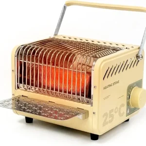ALOCS 3 in 1 Portable Heater and Stove, 5200BTU Camping tent heater, Outdoor Camping Gas Stove with Shelf for Storage,Adjustable Temperature Camping Heaters for Tent, Fishing, Hiking, Trekking