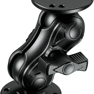 Aluminum Alloy Fish Finder Mount with 1.5" Ball Round Plates, 3.5" Short Arm Electronic Device Holder Tablet Holder, C Size Marine Electronic Mount for Garmin, Lowrance, Humminbird and More