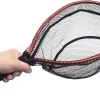 Aluminum Alloy Mini Fly Fishing Net - Soft Rubber Mesh Kayak & Trout Landing Net - Catch and Release