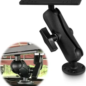 Aluminum Fish Finder Gimbal Mount with 1.5" / C Size Ball for Garmin, Lowrance, Humminbird & More - 360� Rotation & �90� Tilt Adjustable Marine Electronics Depth Finder Mount