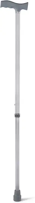 Aluminum Walking Cane, Adjustable Walking Stick, Lightweight Aluminum with Ergonomic Handle, Ideal Daily Living Aid for Limited Mobility, for Seniors and Adults