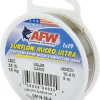 American Fishing Wire Surflon Micro Ultra Nylon Coated 1x19 Stainless Steel Leader Wire - Knottable Fishing Leaders Saltwater & Fly Fishing, 6lb Test - 61lb Test, Bright, Black & Camo Colors