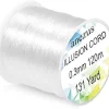 Anezus Fishing Wire for Hanging, Clear Fishing Line Invisible String Strong Monofilament Line for Hanging Decorations and Crafts