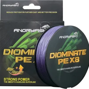 ANGRYFISH Diominate PE 4 & 8 Strands Braided Fishing Line�Abrasion Resistant Superline�Zero Stretch�Excellent Tensile Smooth�High Value(5LB-200LB)