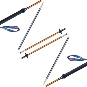 AONIJIE Folding Ultralight 7075 Aluminum Alloy Trekking Poles Quick Lock Trekking Hiking Pole Walking Stick
