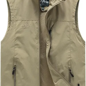 AOTORR Mens Outdoor Lightweight Safari Casual Work Photo Travel Fishing Vests