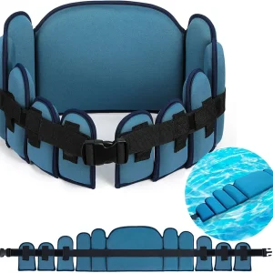 Aqua Belt Water Aerobics Equipment Aqua Float Belts Swimming Pool Exercise Set with Adjustable Buoyancy Blocks Jogger Floatation Belt for Adults Youth Aquatic Fitness Training