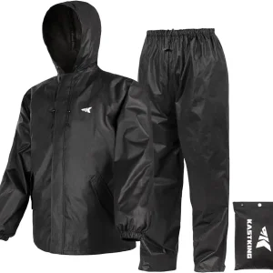 AquaLite Waterproof Rain Suit for Men and Women, Loose Fit, Lightweight, Durable Rain Gear