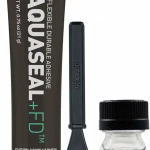 Aquaseal FD Flexible Durable Repair Adhesive and Cure Accelerator for Fixing Holes and Rips in Waders, Wetsuits and Inflatables