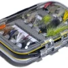 Assorted Trout Fly Fishing Lure Pack of 10/12/ 15/28/ 35/48 /66 Pieces Fly Lure + Double Side Waterproof Pocketed Fly Box