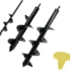 Auger Drill Bit Set for Planting - Garden Spiral Hole Drill Planter, Bulb & Bedding Plant Augers, Post or Umbrella Hole Digger for 3/8� Hex Drive Drill