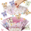 Auidy_6TXD Butterfly Explosion Gift Box, Flying Butterfly Surprise Gift Box 5.7x5.7x5.5 inches, DIY Exploding Surprise Flying Butterfly Gift Box for Gift, Birthday, Wedding, Party, Anniversary