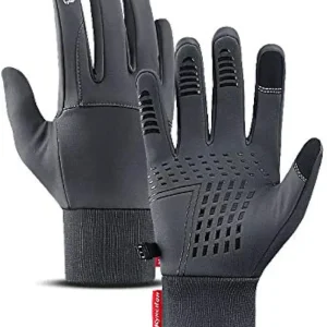 AUNTHUI Thermo Handz Winter Windproof Fleece Warm Gloves,Touch Screen Waterproof Non-Slip Gloves?Suitable for Skiing Outdoor Work Cycling Fishing