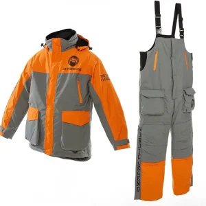 Aurora Series Ice Fishing Suit with Floatation, Insulated Waterproof Bibs and Jacket for Ice Fishing
