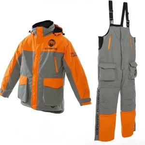 Aurora Series Ice Fishing Suit with Floatation, Insulated Waterproof Bibs and Jacket for Ice Fishing