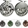 Aventik 2nd Generation High Reel Feet Center-Pin Floating Reel Aluminum Easy Line Through Fishing Reel