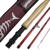 Aventik Fly Fishing Rod 4 Piece 9ft IM8 Graphite Carbon Fiber Rod Blank 8.6/9/10ft 4pc Light Weight Fly Rod with Cordura Rod Tube