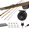 Aventik Fly Fishing Rod and Reel Combo Starter Kit 3/4/5/6 Weight,Packed by Hard Cordura Fly Rod Case