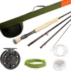 Aventik Fly Rod and Reel Combo, Fly Rod 4-Piece 9Feet with Light Weight and Strong Blank, Fast Action, American Heritage Series (Szie: 4/5/6/7/8WT)