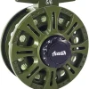 Aventik HVCE Graphite Fly Reel Center Drag System Classic III Graphite 3/4, 5/6, 7/8wt Large Arbor Freshwater Fly Fishing Reels