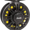 Aventik HVCE Graphite Fly Reel Center Drag System Classic III Graphite Large Arbor Sizes 3/4, 5/6, 7/8 Fly Fishing Reels
