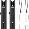 Aventik Tube Fishing Rod Holder Bracket Wall Mounted Boat Side Mount Tool Holder Tube Links with Screws 1/2/3/4/6 Pole Tube Fishing Rod Holders