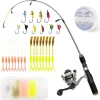 Aventik Ultralight Ice Fishing Rod and Reel Combo 26/28/30/32 inch Medium Light Fast Action Multi-Species Ice Fishing Combos for Walleye Perch Panfish