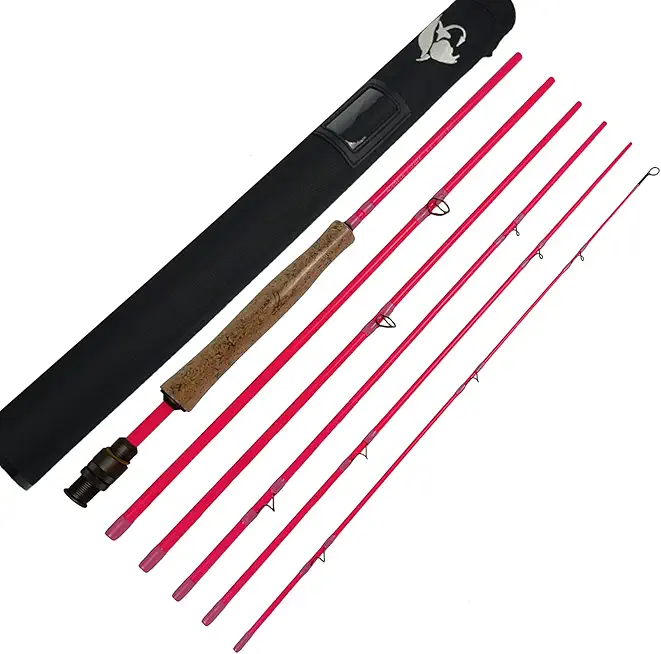 Aventik Voya Fly Fishing rods Best Value 6 Pieces Travel Rods 8�9� LW4/5, 9'1�� LW5/6, 10�3� LW2/3, Three Fashion Colors, Fast Action, Light Weight, Super Compact Fly Rod