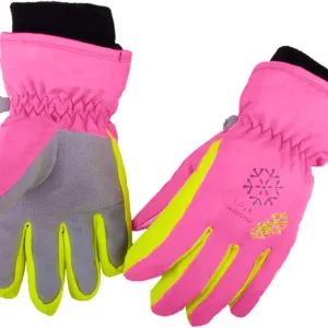 Azarxis Kids Children Ski Gloves Winter Snow Gloves Waterproof Winter Warm Gloves for Snowboarding, Sledding