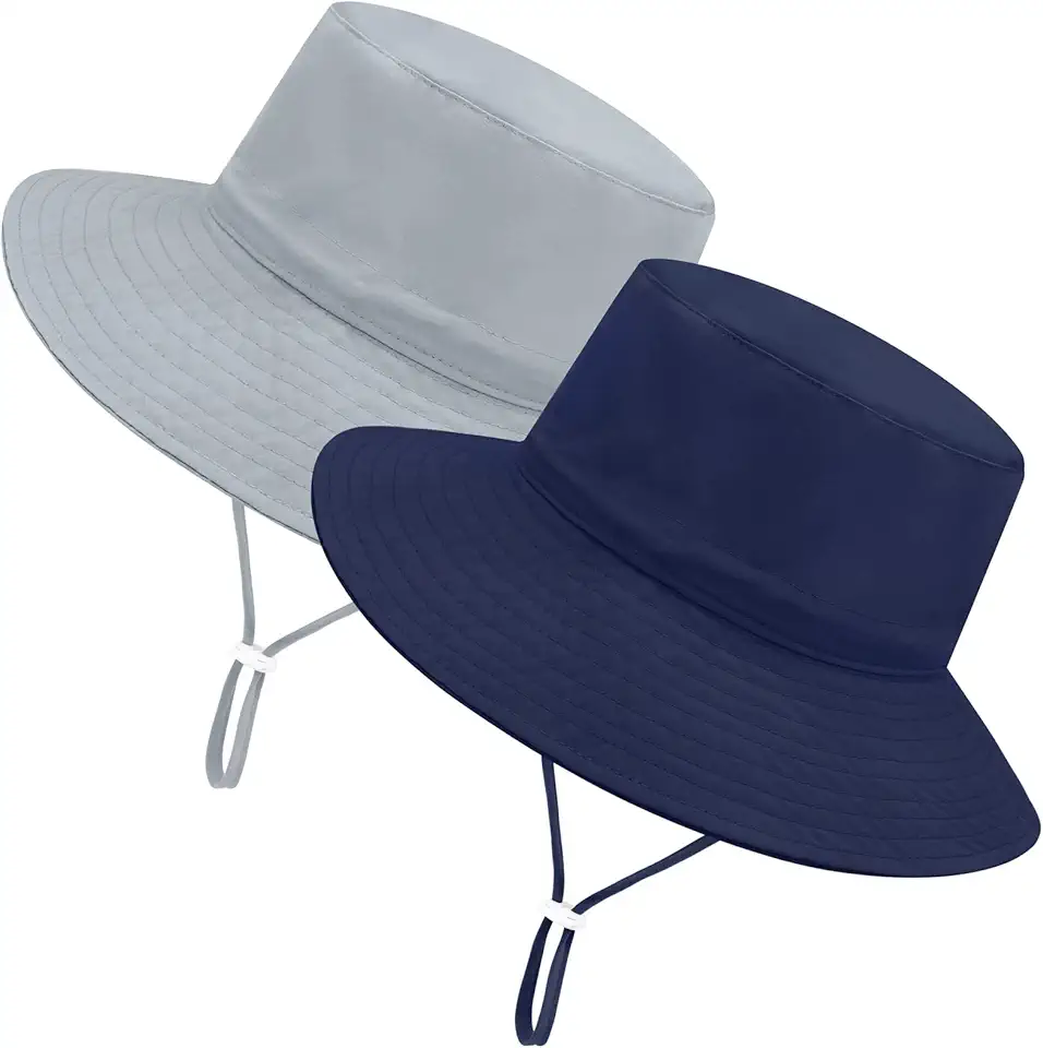 Baby Sun Hat Summer Baby Boy Hats UPF 50+ Sun Protection Toddler Hat Bucket for Baby Girl Adjustable Kid Cap